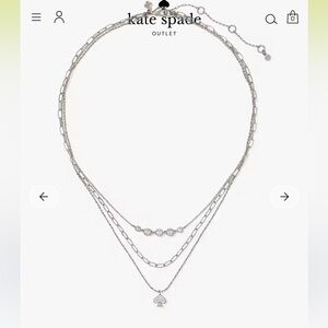 Kate spade Trio spade Necklace New